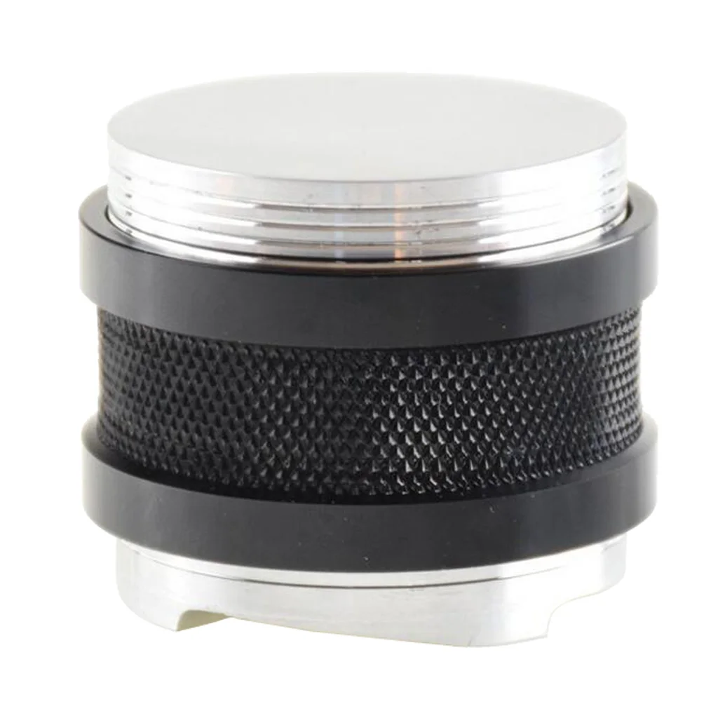 Smart Coffee Tamper 58mm Coffee Distributor Leveler Tool with Four Angled Slopes (Black)