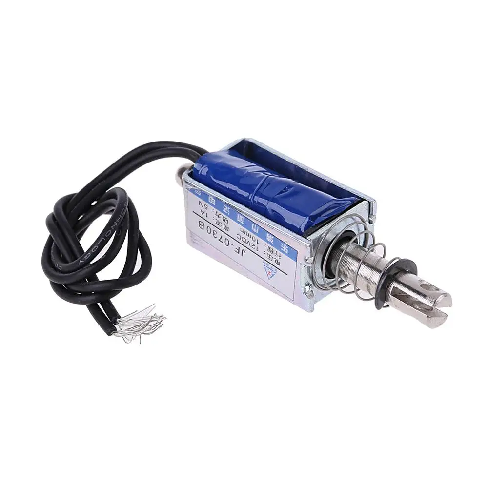 

DC 12V Push Type Open Frame Linear Solenoid Electromagnet Suction 5N