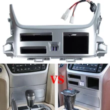 

For Toyota Land Cruiser 200 2016 2017 2018 2019 2020 QC3.0 Wireless Charger USB Centre Console Storage Box Accessories