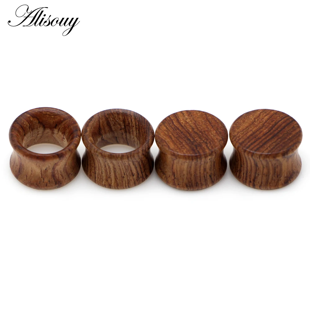 2pcs Wood Ear Plug Tunnel Earring Guages Stretcher Expander Dermal Piercing Oreja Mujer Stretcher Unisex Body Jewelry piercing jewelry body piercing earrings ear piercing jewelry body piercing jewelry body jewelry