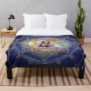 

Shiva Mahamrityunjaya Health Peace in Life and Prosperity Blanket Wool Flannel Plush Blanket Bedspread For office Sherpa Blanket