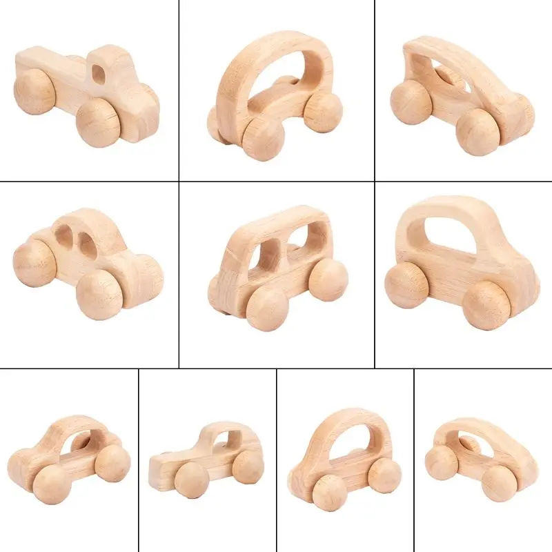 

Baby Teething Wooden Car Educational Blocks Teether Infant Grasping Chewing Toys R2JF