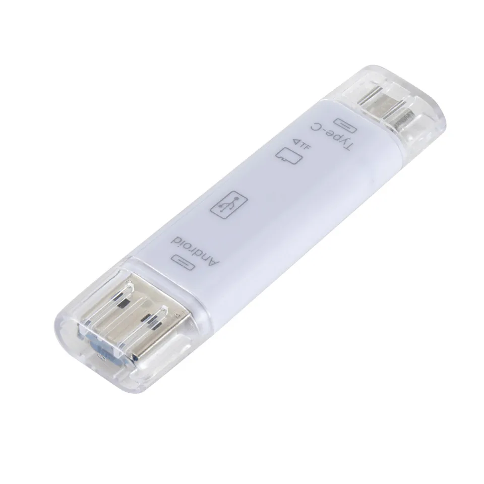 Кард-ридер Micro SD адаптер 5 в 1 Тип C Micro USB SD карта памяти адаптер для MacBook ноутбука USB 2,0 SD/TF OTG кард-ридер