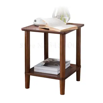 

Nordic Side Table Living Room Sofa Small Tea Table Simple Modern Small Square Table Solid Wood Corner Side Cabinet Light Luxury