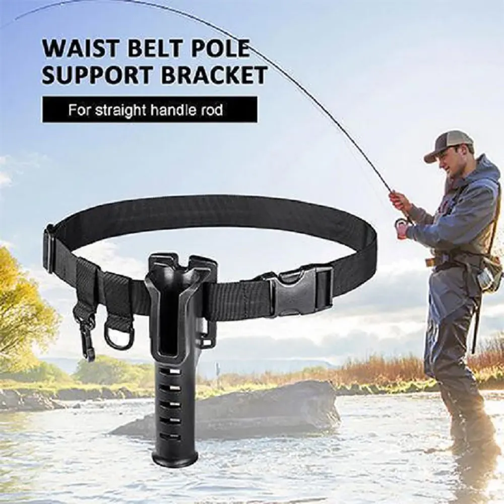 AS Rod Holder Lure Fishing Belt Inserter Gimbal Fighting Waist Support  Stand Up Adjustable Strap Fishing Stand Assist Tackle