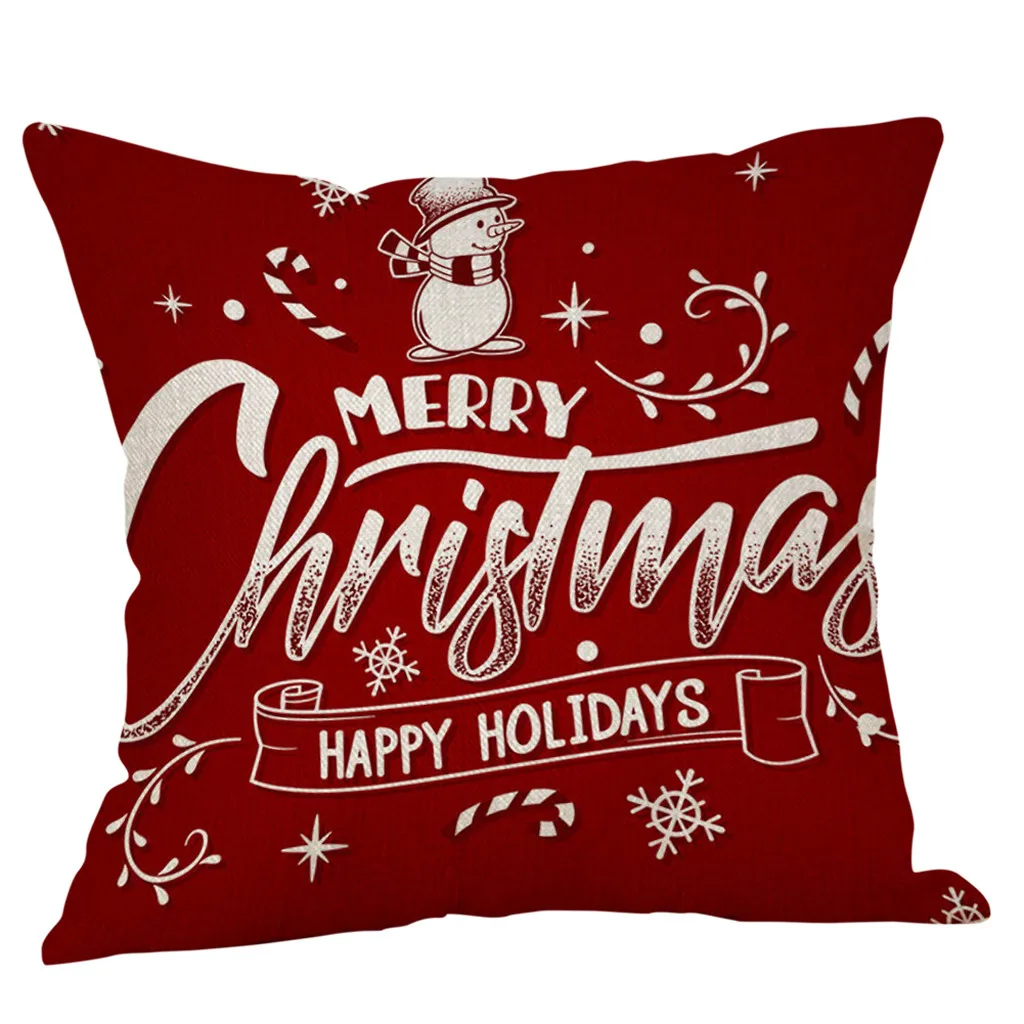 Merry Christmas наволочки для подушек из хлопка и льна, наволочки для диванов, домашний декор, аксессуары для дома, лучшая, Прямая поставка