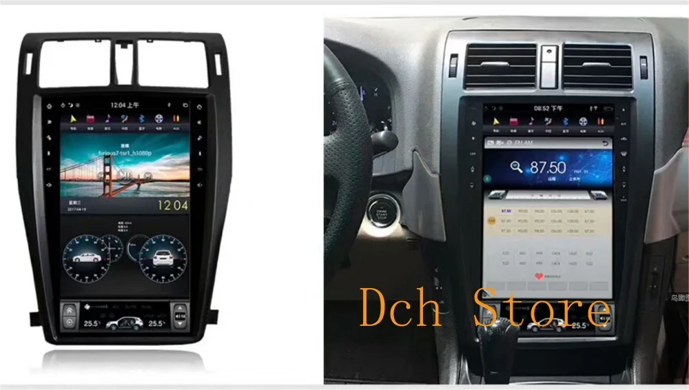 13 6 ''вертикальный автомобильный DVD плеер в стиле tesla Android 9 0 GPS навигация для Toyota
