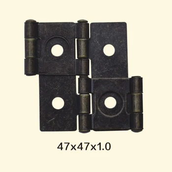 

Freeshipping 47*47*1mm Iron Metal Hinge Sewing Machine Folding Table Furniture Flip Tray Hinges Big Door Hinges
