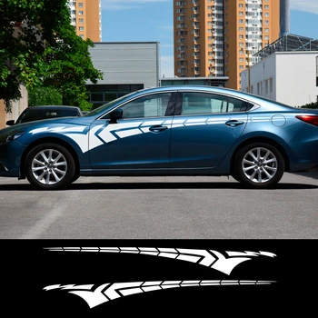 

2PCS Car Door Side Vinyl Film Stickers for Audi A4 A3 BMW Mercedes Acura Citroen Dacia Dodge Chevrolet Cruze Car Accessories