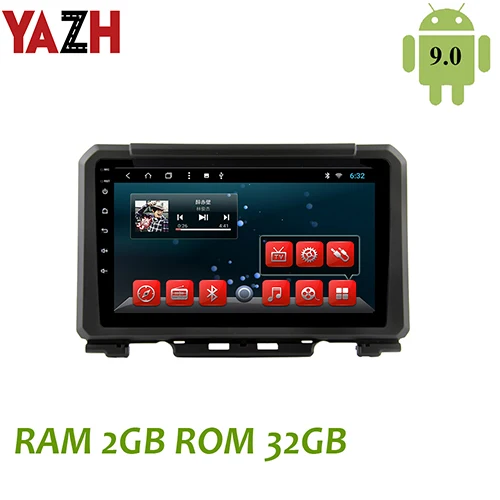 9.0 RAM 2GB ROM 32GB YAZH Android 9,0 Автомобильный мультимедийный блок для Suzuki Jimny с 9," 2.5D ips дисплей/Carplay/Android Авто/Зеркало Ссылка - Цвет: 9.0 RAM 2GB ROM 32GB