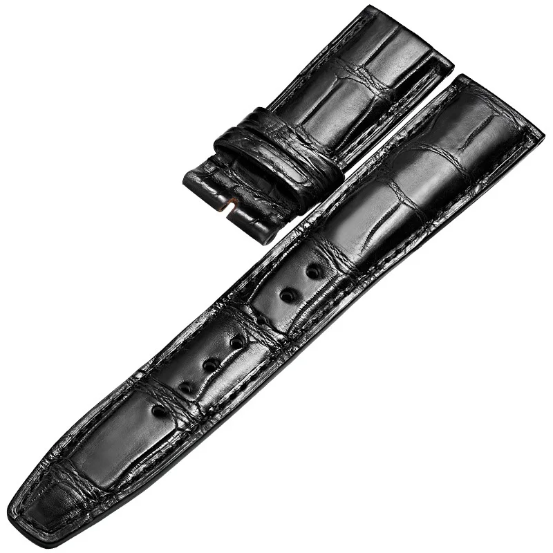 

Crocodile leather slub pattern strap, leather men's generation IWC Portugal series pilot Portuguese 7-33