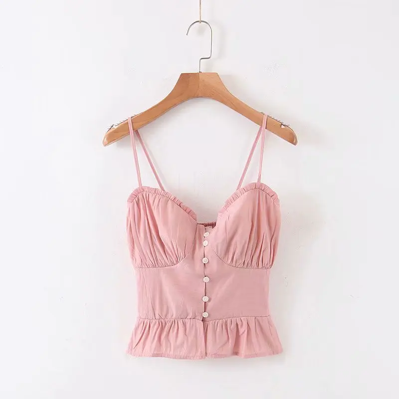 SDP38-9259 European and American fashion falbala condole top |