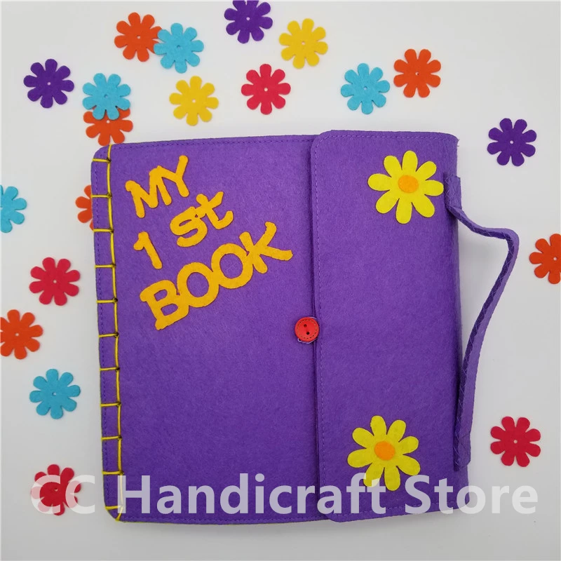 My First Book Non-woven Fabric Bee Cover Handmade Montessori Kid's Early Education Book Mom Sewing Felt Quiet Books Craft Kits