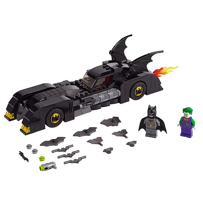 New Super Hceroes Batmobile: Pursuit of The Joker Compatible Legoingly Batman 76119 Building Blocks Toys for Kids Christmas Gift