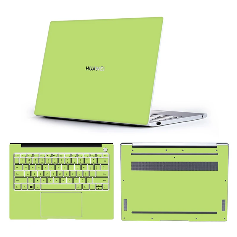 Наклейки для ноутбука huawei Matebook X 13,3/X Pro 13,9/D 15,6 дюймов, кожа для ноутбука huawei Matebook 13 дюймов, Виниловая наклейка - Цвет: green