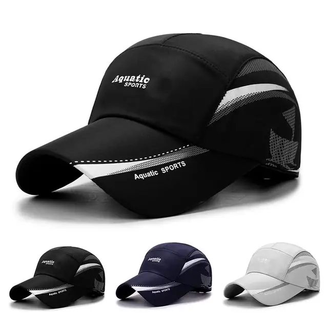 Summer Outdoor Sun Hats Quick Dry Women Men Golf Fishing Cap Adjustable Unisex Baseball Caps 1
