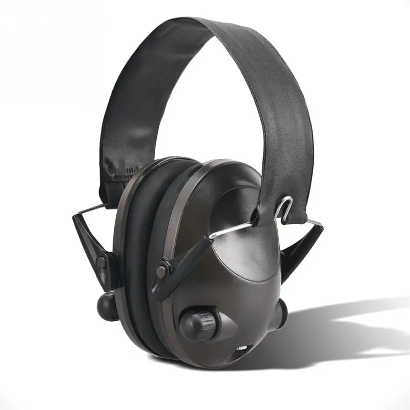 Noise Reduction Soft Portable Shooting Solid Adjustable Active Hunting Foldable Earmuffs Electronic Ear Protector
