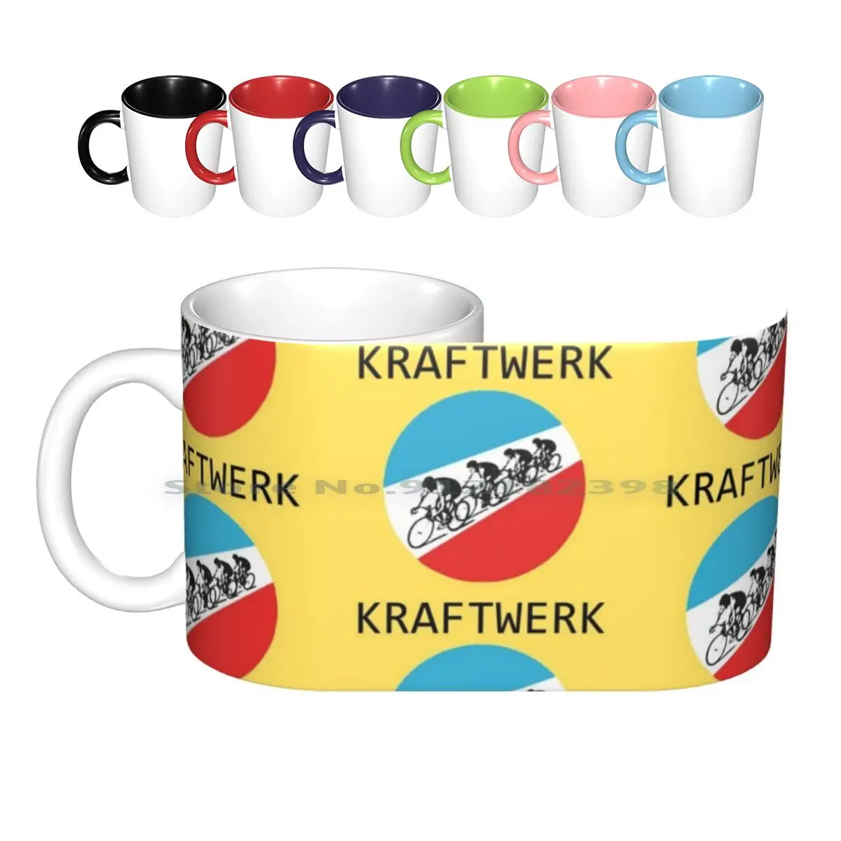 Kraftwerk Tazze In Ceramica Tazze Da Caffè Tazza Da Tè Al Latte Kraftwerk Album Musica Banda Elettronica Computer Bike Cycle Robots Autobyor 80S