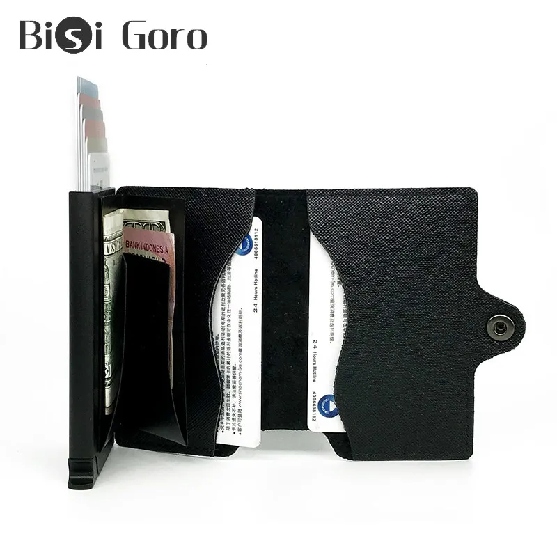 BISI GORO 2021 Новый смарт-кошелек всплывающий кошелек из искусственной кожи для карт