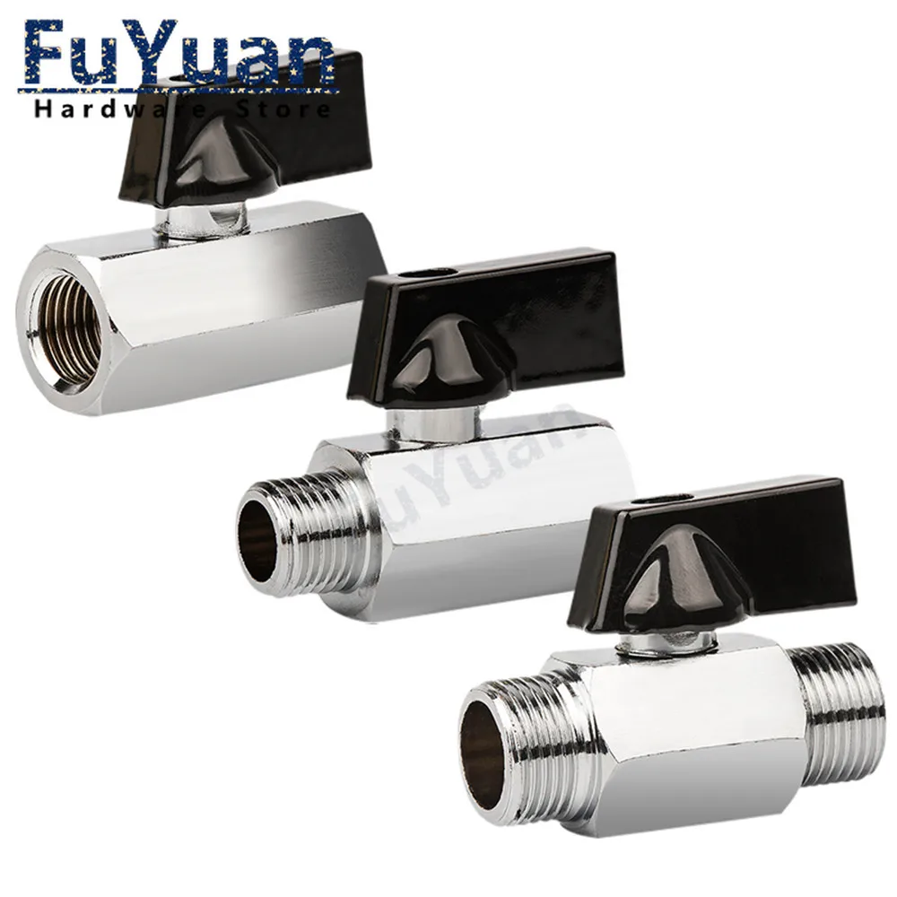 1 шт. латунь мини шаровой клапан 1/8 " 1/4" 3/8 &quot1/2 для мужчин и женщин воздушные