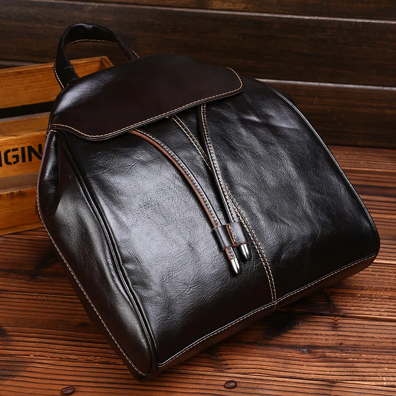 

WERAIMJX Fashion Light Genuine Leather Women Backpacks High Quality School Bags For Teenage Girls Travel Backpacks Women Daypack