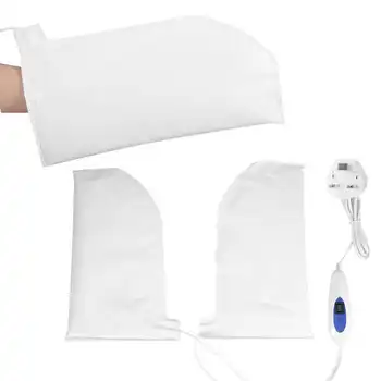 

Nail Lamps For Nails Therapeutic Heating Mitts for Paraffin Wax Therapy Manicure SPA Treatment Hand Care Mittens UK Plug