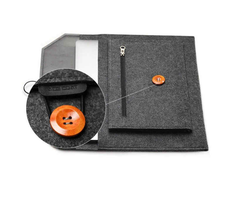 11 12 13 15 Fashion Wool Felt Laptop Sleeve Bag Notebook Handbag Case For Macbook Air Pro Retina Lenovo Asus HP Laptop Liner Bag (17)