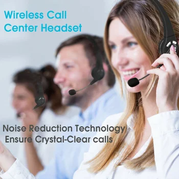 

Wireless Headset Noise Cancelling Truck Driver Over-Head Bluetooth Headphones