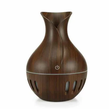

130mlNew wood grain ultrasonic humidifier, ultra-quiet car home hydration purification portable USB aromatherapy oil diffuser
