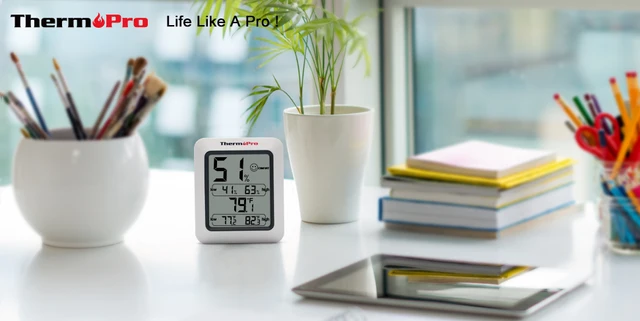 ThermoPro TP50 Indoor thermometer Humidity Monitor Weather Station wit –  Prikone