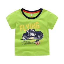 Поколение полных в западном стиле; детская футболка с круглым вырезом и короткими рукавами для мальчиков; летняя детская одежда из чистого хлопка с рисунком