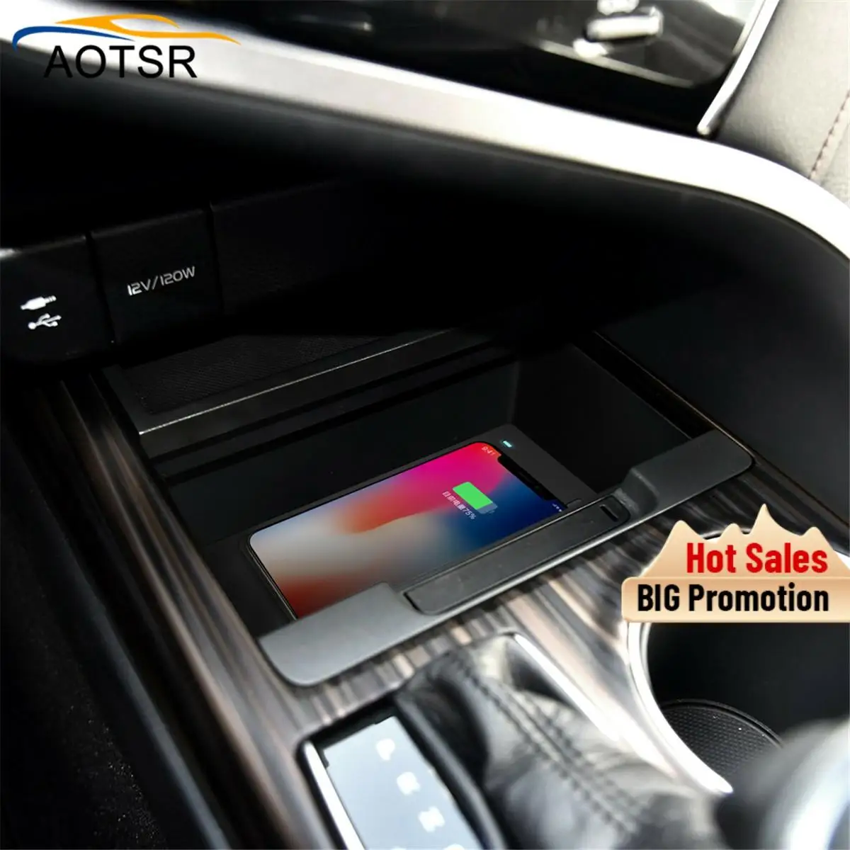 QI car wireless charger For Toyota Camry 2018 Intelligent Infrared Fast