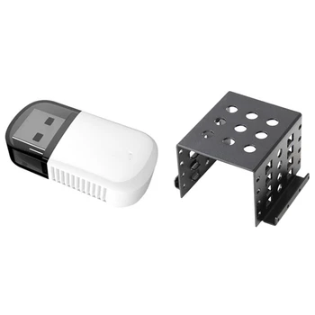 

USB WiFi Network Dongle Bluetooth 5G/2.5G Dual Band 600Mbps Adapter with 3.5 Inch to 2.5 Inch Hard Drive Caddy