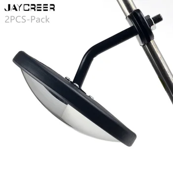 

JayCreer 2PCS-Pack School Bus Large Truck Blind Spot Mirror Rearview Auxiliary Extended Installed Mirror