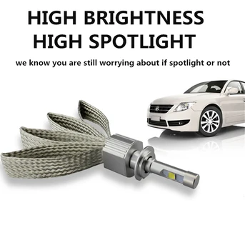 

2PCS Car LED H7 Headlight H4 HB3 9005 9012 H13 H16 D1S D2S Kit super xhp70 6000K Replacement 110W bulb H9 H11 HB4 auto fog lamps