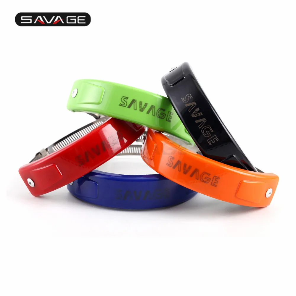 

Universal Exhaust Protector Cafe Racer Muffler Motorcycle Orval Round Silencer Protection Systems Accessories Helmet Lock 22mm