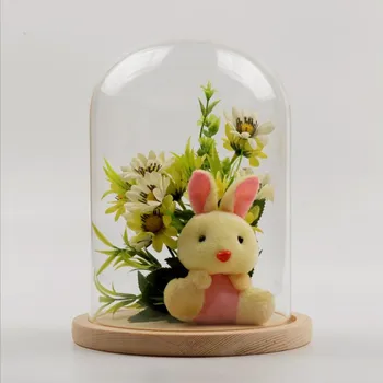 

Diameter=12cm Different Height=18cm 20cm 22cm Log Base Glass Dome Home Decoration Glass Cover Friend Favor Gift Wedding