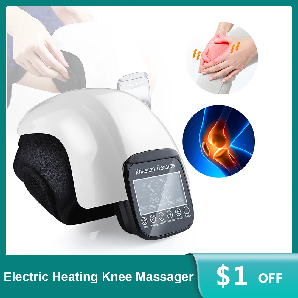 Electric 3 Heating Levels Knee Massager Infrared Heating Knee Pads Air