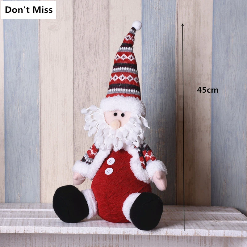 Сидячая Рождественская Кукла рождественские украшения adornos de navidad Mini santa cluas рождественские украшения для елки