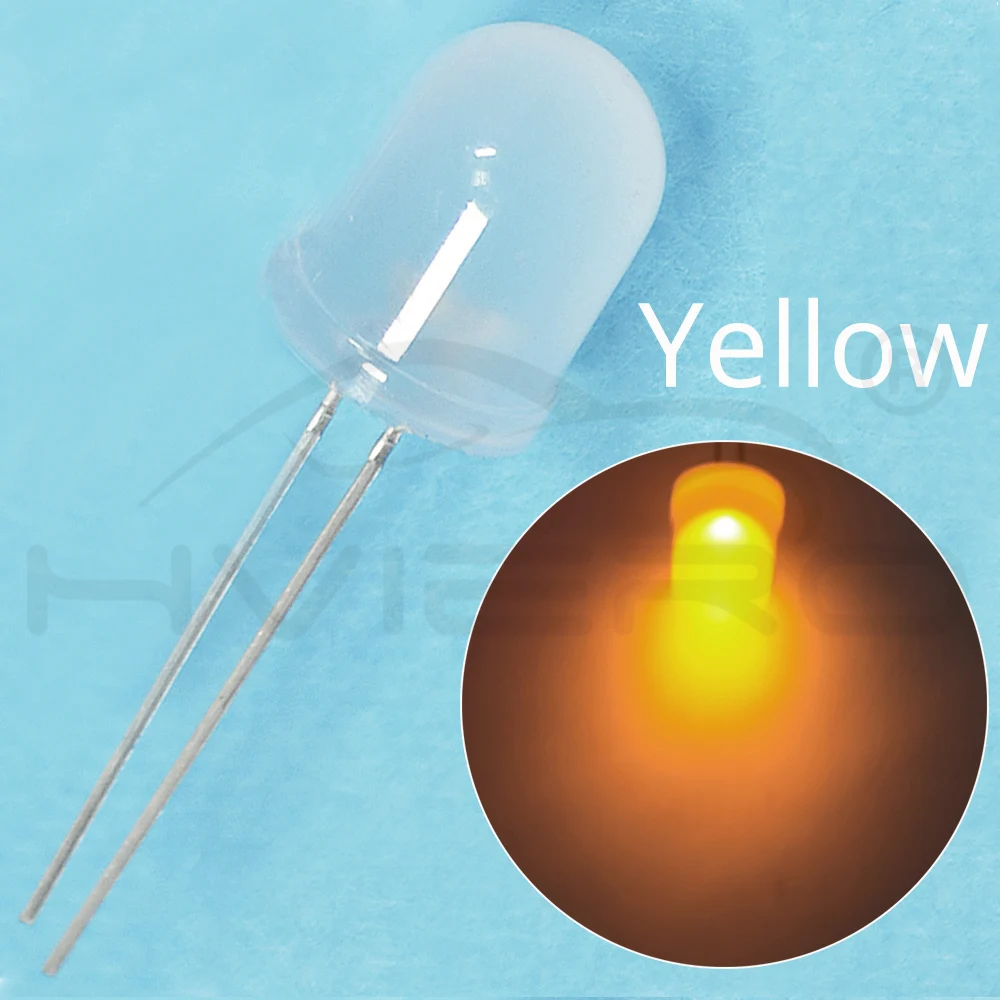 Hviero White Red Green Blue Yellow 10mm Diode Lamp Ultra Bright Diffused 5-6V 8000MCD 1.9~3.4V Emitting diodes LED Bulb Light