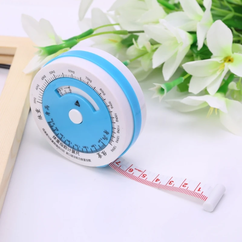 150cm BMI Tape Measure Body Mass Index Retractable Tapes Diet Weight Loss Ruler