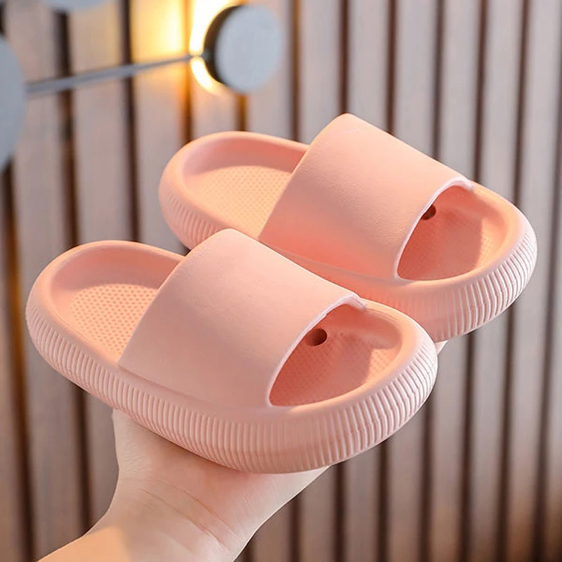 Boys Girls Fashion Anti-Slip Sandals EVA Soft Bathroom Slippers Children Kid Toddler Shoes Lightweight Slip-On girl princess shoes