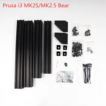 

Affortable Black Prusa i3 MK2S/MK2.5 Bear upgrade kit 2040 extrusions anodized after cut