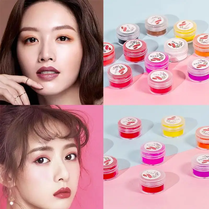 Colorful DIY Lip Gloss Powder Material 1g Lipstick Lipgloss For DIY Pigment Make Pigment Makeup Powder Tools Powder Comesti C5P7