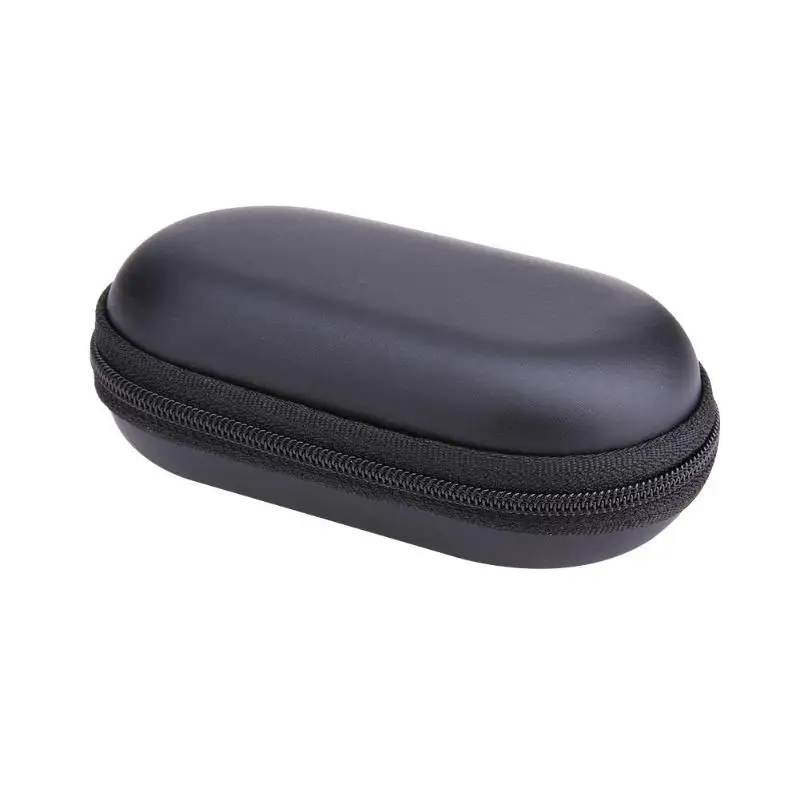 

EVA Case Bluetooth Earphone Cable Storage Box Elliptical Hard Shell Carry Case Bag Cover Pouch for USB Cable/SSD/Key