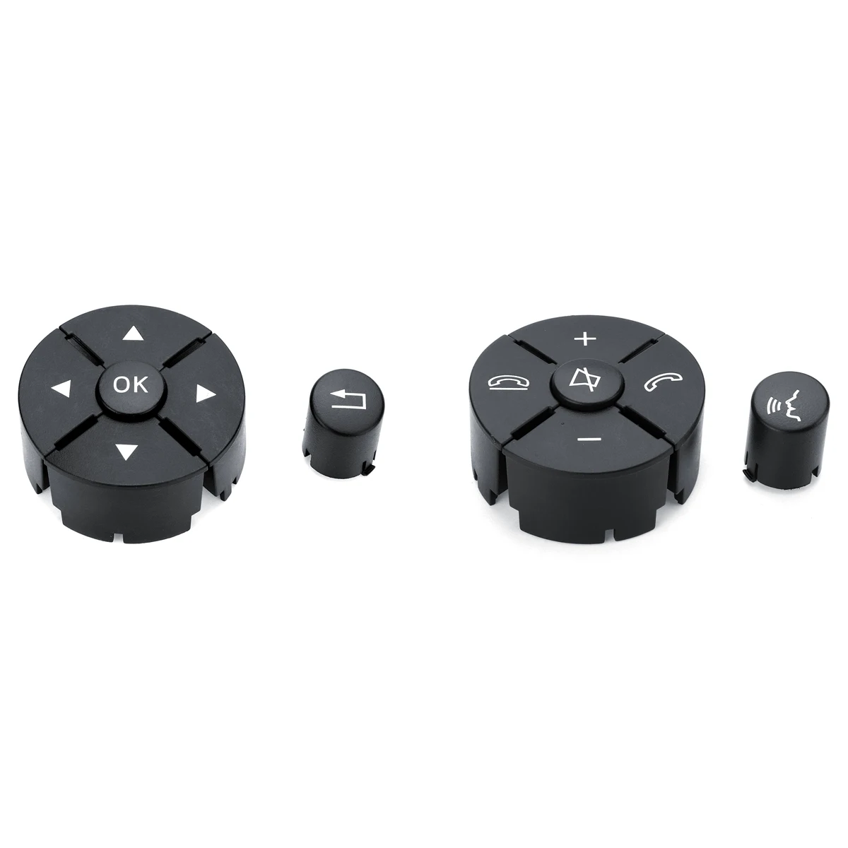 

Left & Right Car Steering Wheel Control Worn Button Cover Universal For Mercedes For Benz W204 W212 C200 E260 E320 GLK260