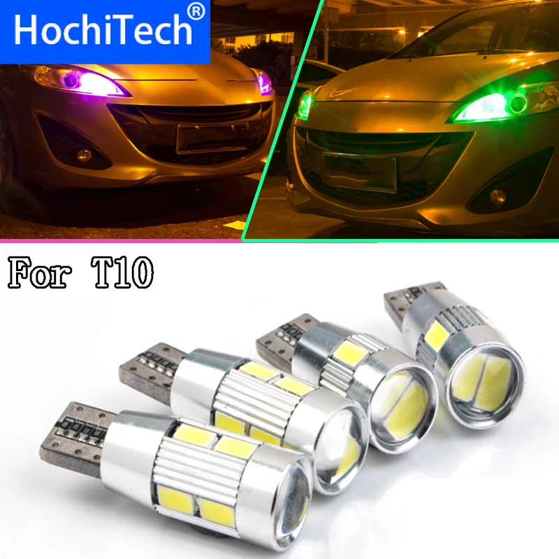 1 шт. светодиодный t10 canbus сигнальный фонарь SMD5630 объектив без ошибок
