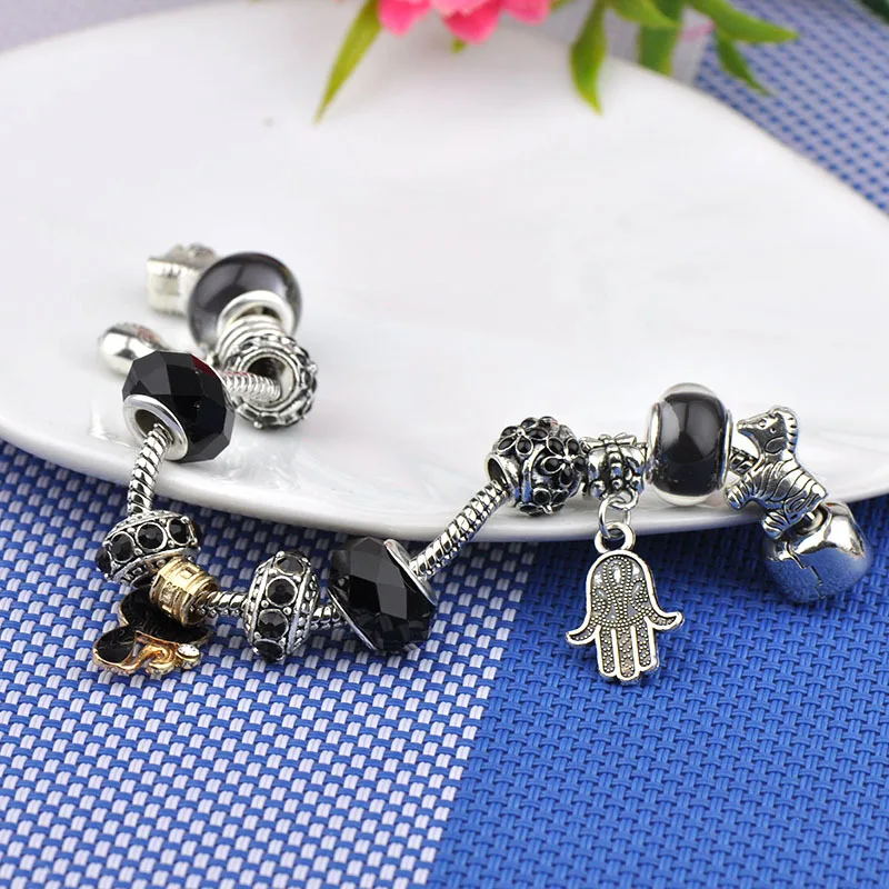 Милые Очаровательные Подвески в виде божьей коровки лисы подходят Пандора