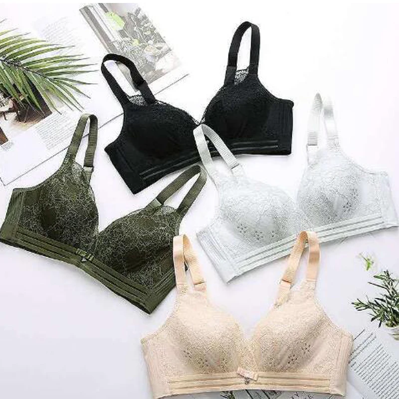 

2PCS super thin Women's Full Figure bralette Lightly Lace Bra Plus Size B C D cup underware