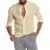 Men's Casual Blouse Cotton Linen Shirt Loose Tops 22